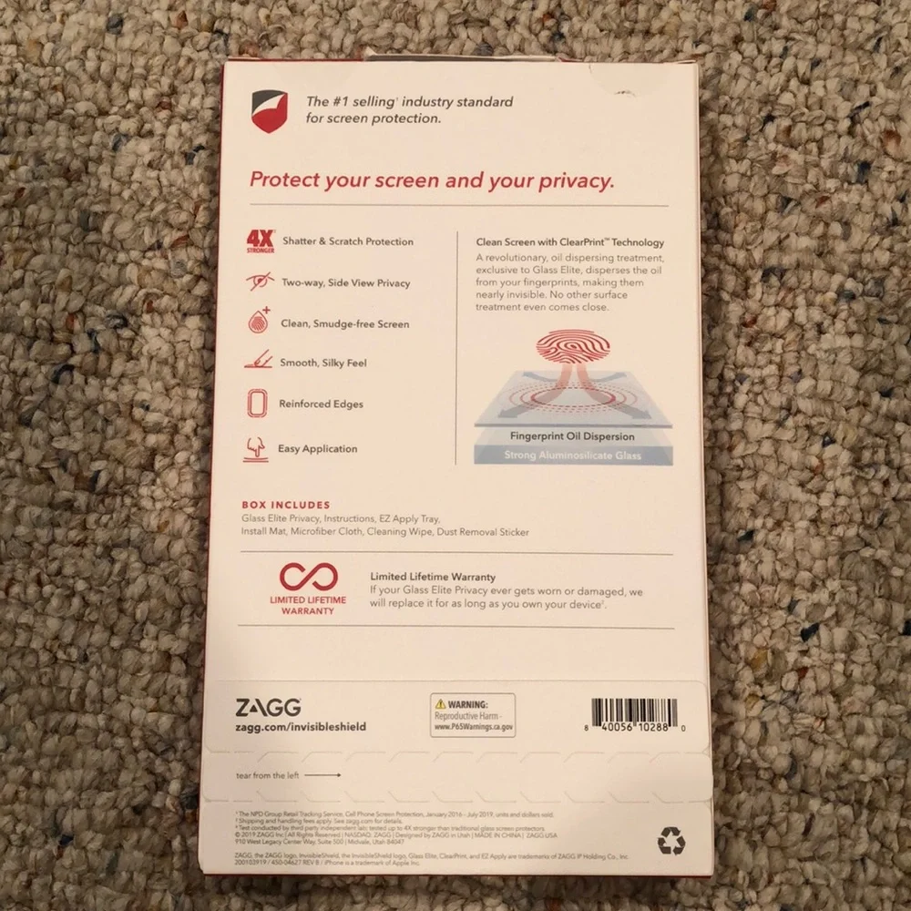 ZAGG Glass Elite Privacy Screen Protector